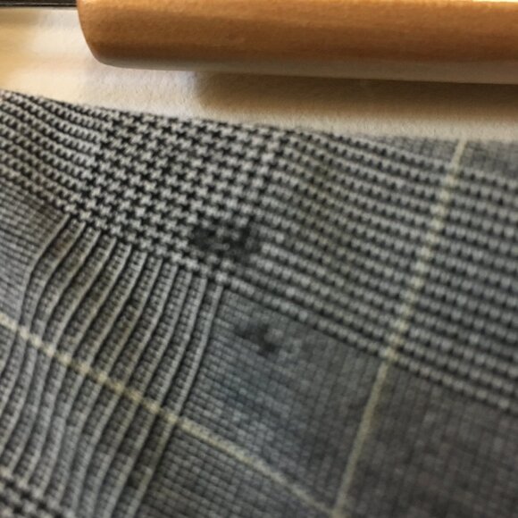 Wide Leg Low-Rise Plaid Dress Pants - Picture 12 of 12